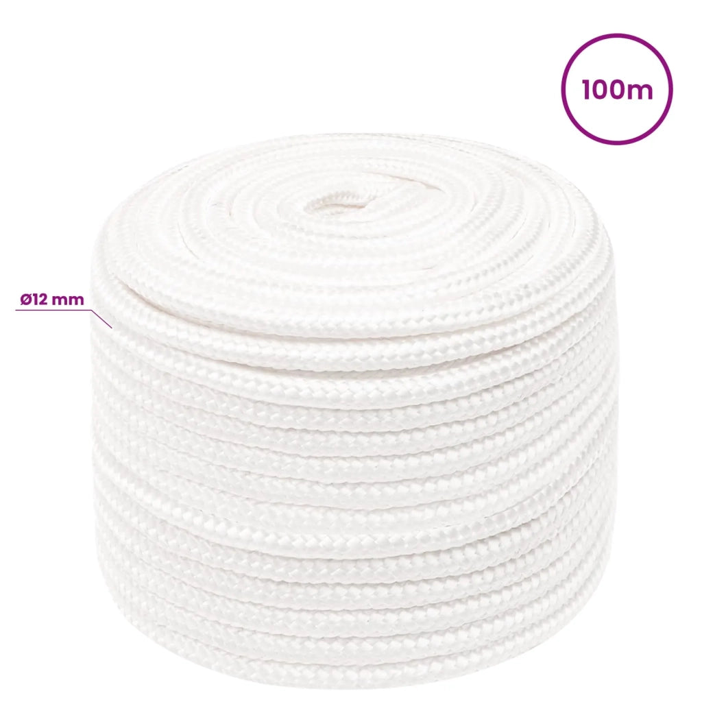 Corda multiuso 12 mm 100 m Bianco PP 930 kg Carico massimo 3473011