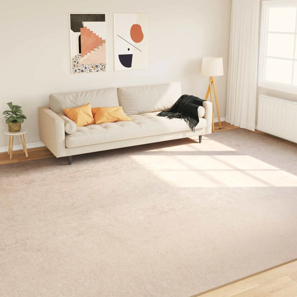 Tappeto Stampa Crema 400 × 300 cm Poliestere e PVC