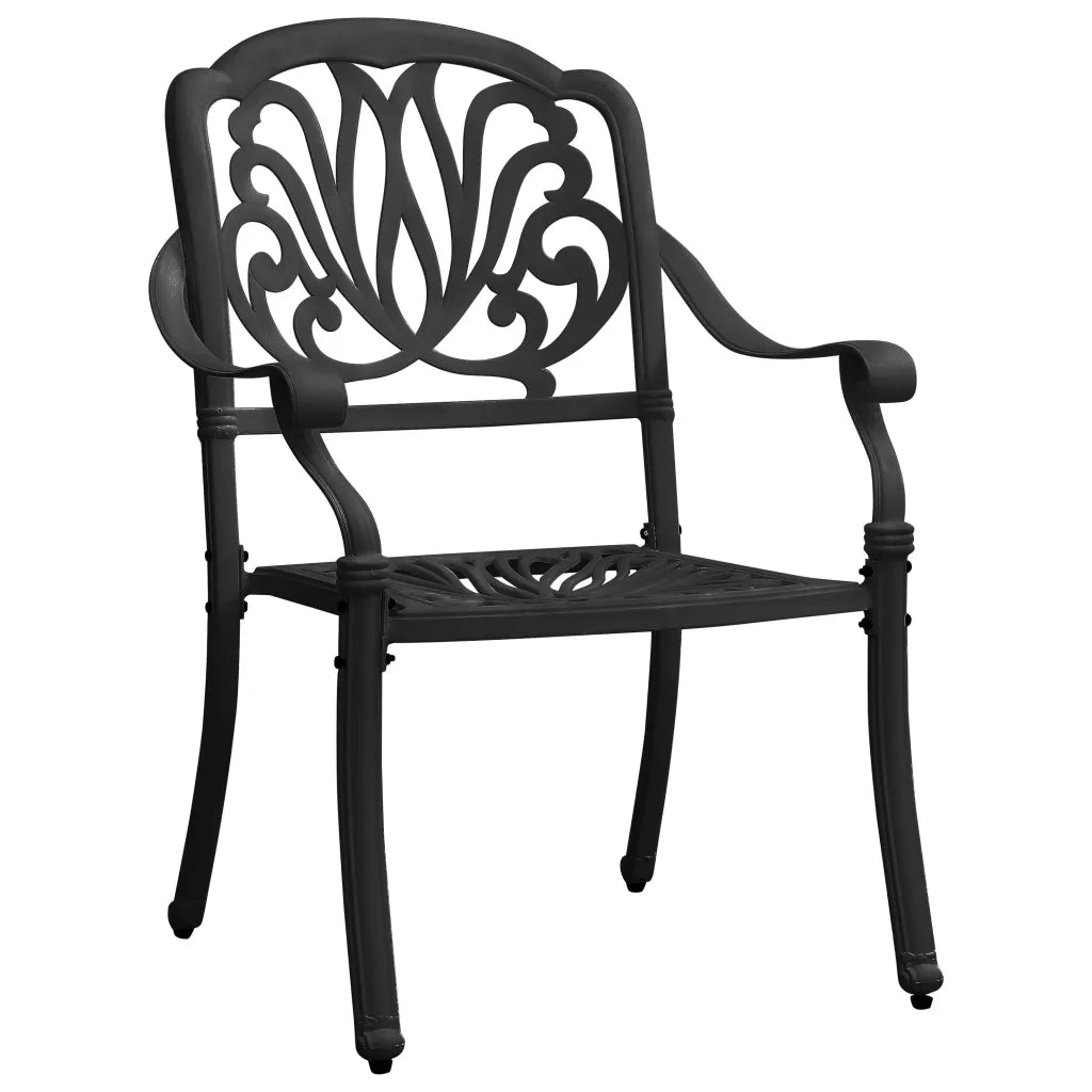 Set da Bistrot 3 pz in Alluminio Pressofuso Nero 3070566