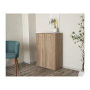 Mobile Multiuso in Kit Rovere 68 x 34 x h 95 cm a 2 Ante con 2 Ripiani