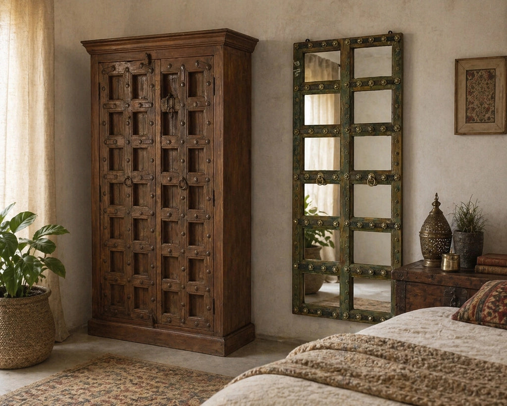 Specchio in legno 87x4x179h