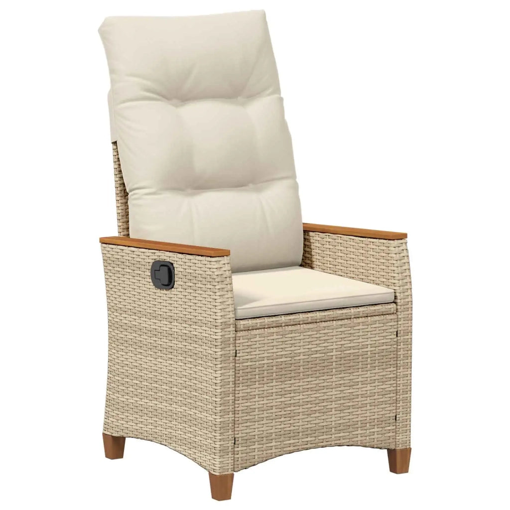 Sedia da giardino reclinabile Beige e Crema 64 x 57,5 x 112 cm 42026866