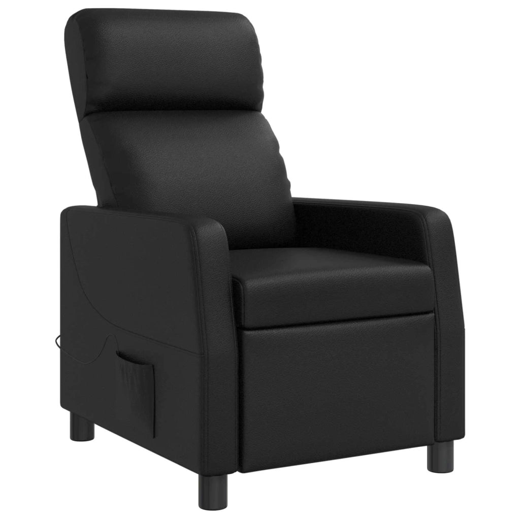 Poltrona Massaggiante Nero Similpelle 42035089