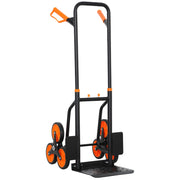 Carrello a 6 Ruote Pieghevole ¨C Minimal ¨C Arancione, Acciaio, 44x67x106.5cm