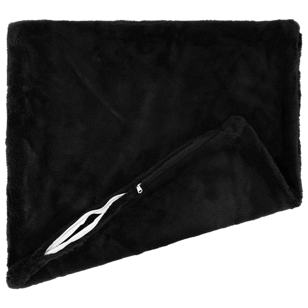 Federa 6 pz HOUTEN Nero 30 x 30 cm Pelliccia di Coniglio Finta 916024