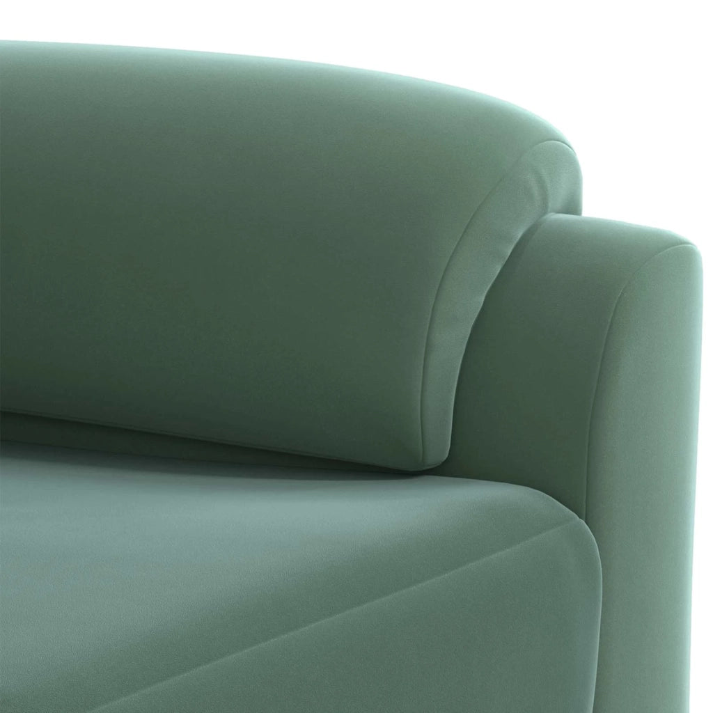 Set di divani 2 pcs Verde Mare Velluto 3430445