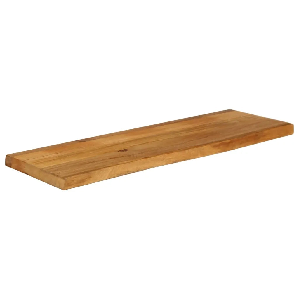 Piano Tavolo | Superficie Tavolo | Piano Scrivania Bordi Vivi 100x40x3,8cm in Legno Massello di Mango