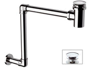 Sifone salvaspazio con piletta click-clack cromo