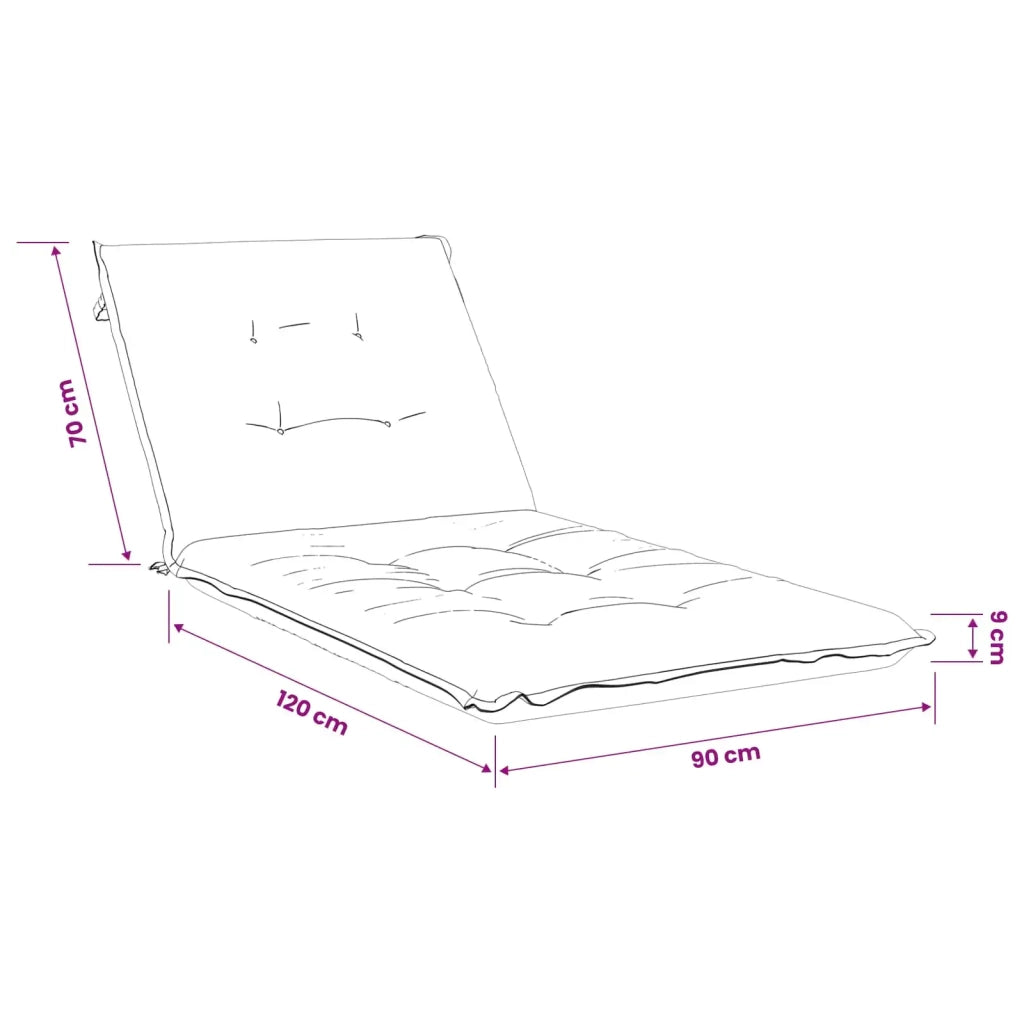 Cuscino per Lettino GEMERT 100% Poliestere Design a foglia 947478