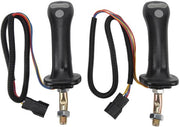 Joystick Handgrepen Ergonomici - 2 Pezzi - Manubrio della Macchina da Cava - Compatibile con Doosan DH DX150 215 225 300 370-9C - di Alta Qualità ABS/Aluminium - Duraturo e Comfortevole