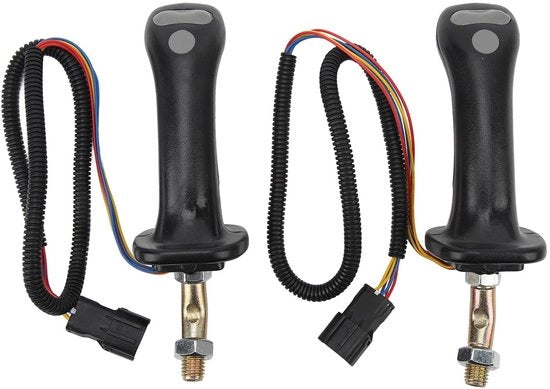 Joystick Handgrepen Ergonomici - 2 Pezzi - Manubrio della Macchina da Cava - Compatibile con Doosan DH DX150 215 225 300 370-9C - di Alta Qualità ABS/Aluminium - Duraturo e Comfortevole