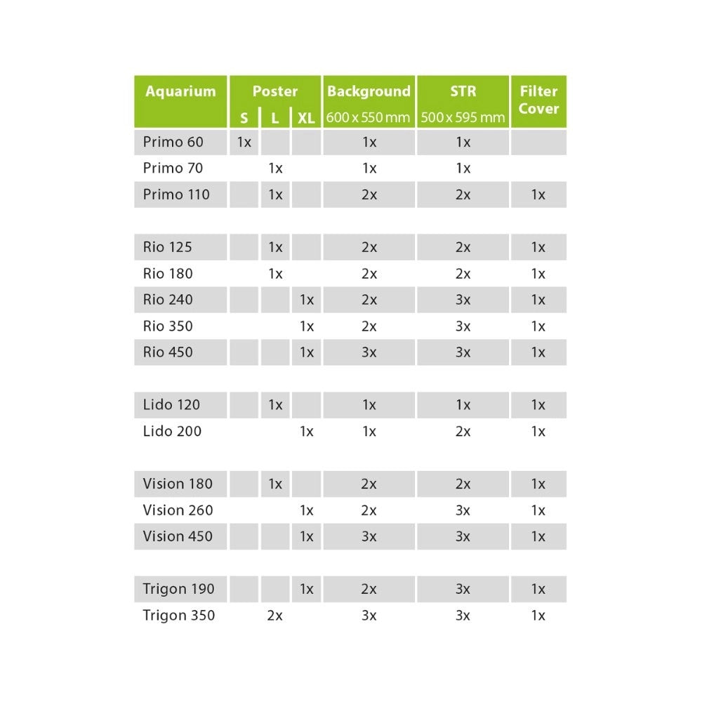 JUWEL Poster modello 4 - Sfondo Esterno con Doppia Possibilità Dimensioni: S (60x30cm)