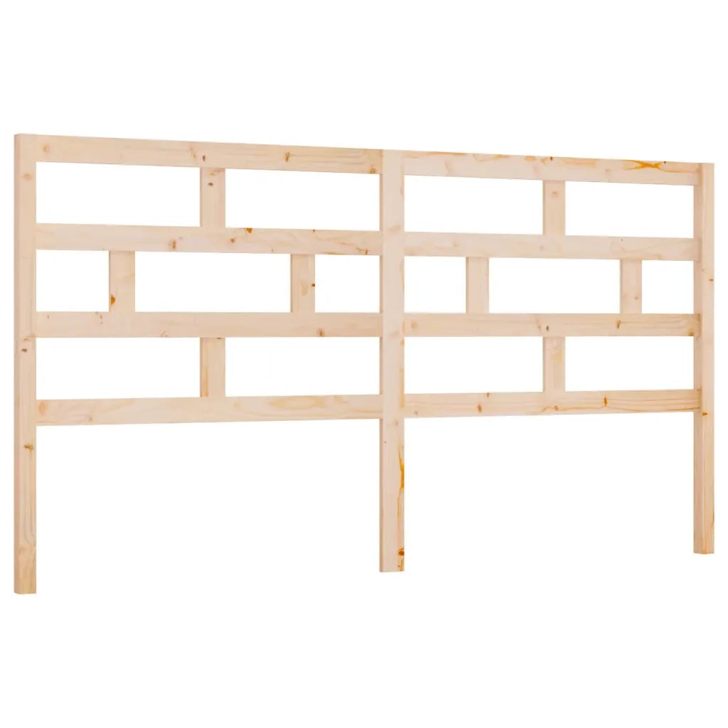 Testiera per Letto-Testata-Testiera Decorativa 206x4x100 cm in Legno Massello di Pino 466462