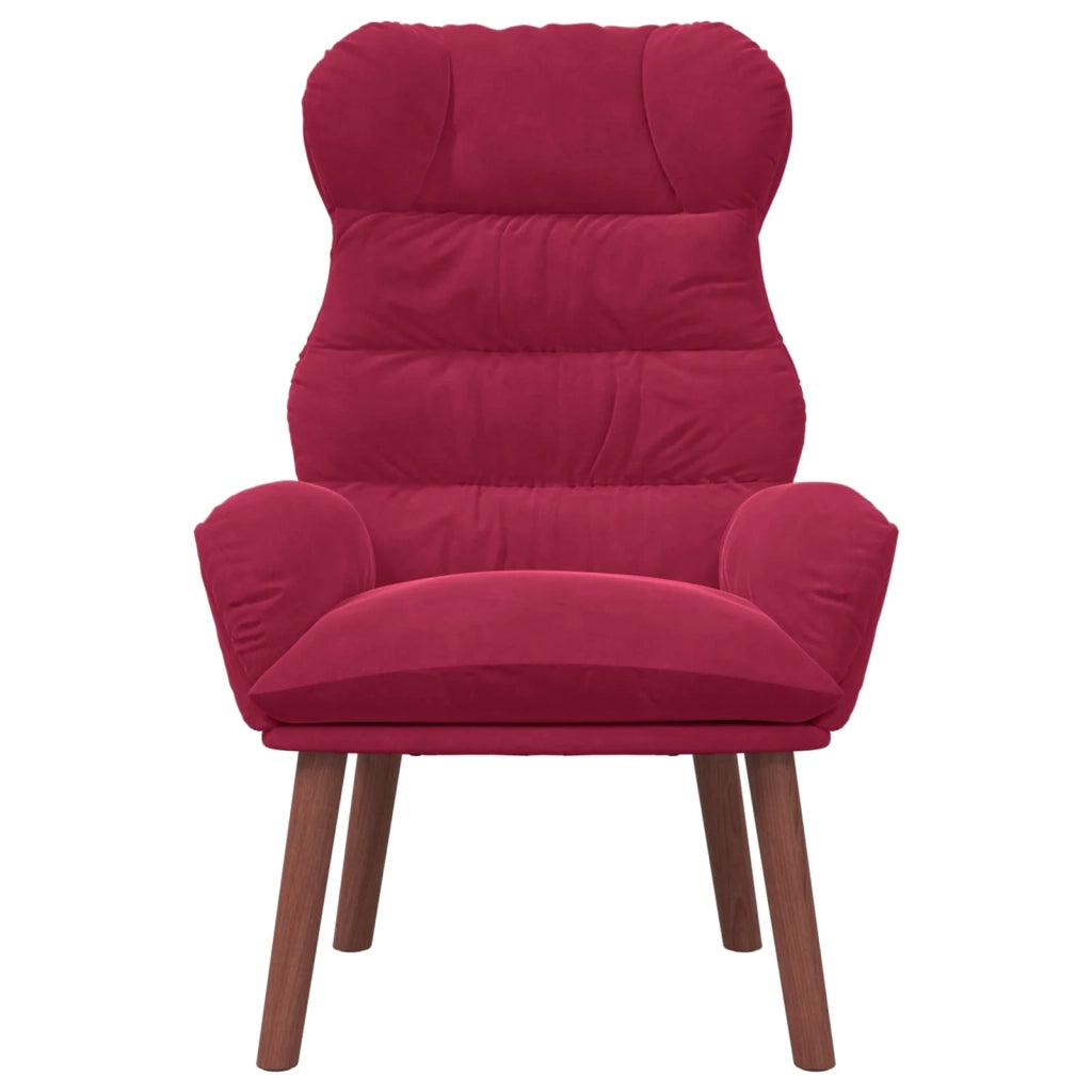 poltrona Rosso Vino 69 x 74 x 93 cm Velluto 42001892