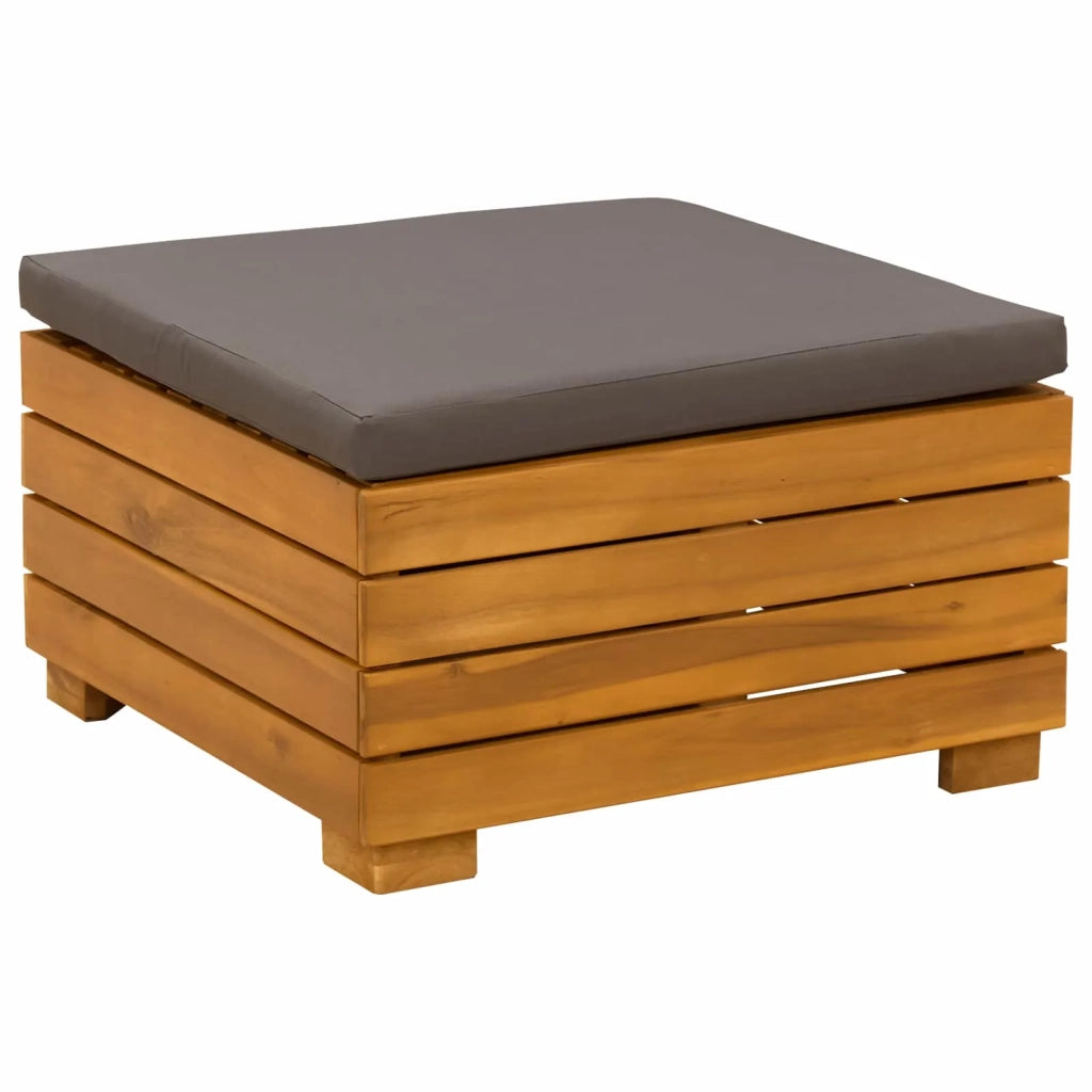 Set Lounge da Giardino | Set Salotto da Giardino 2 Pezzo Marrone Legno di Acacia Massello