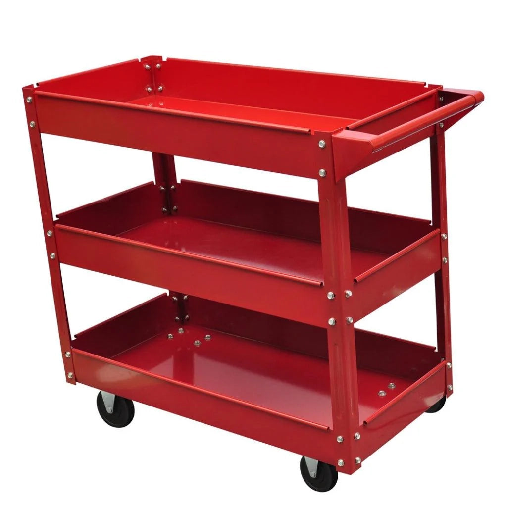 Carrello da officina con portata di 100 kg 3 vassoi portautensili attrezzatura per garage/officina/fai da te 3402083