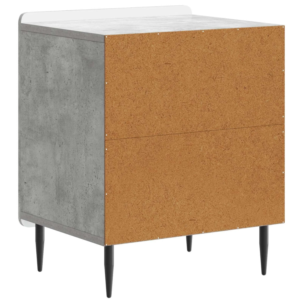 Armadio da Notte Grigio Cemento 43 x 34,5 x 52 cm 894341