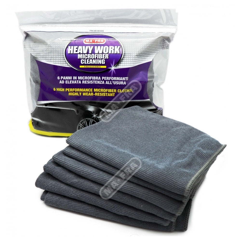 Ma-Fra SET 6 PANNI 60X40CM HEAVY WORK IN MICROFIBRA