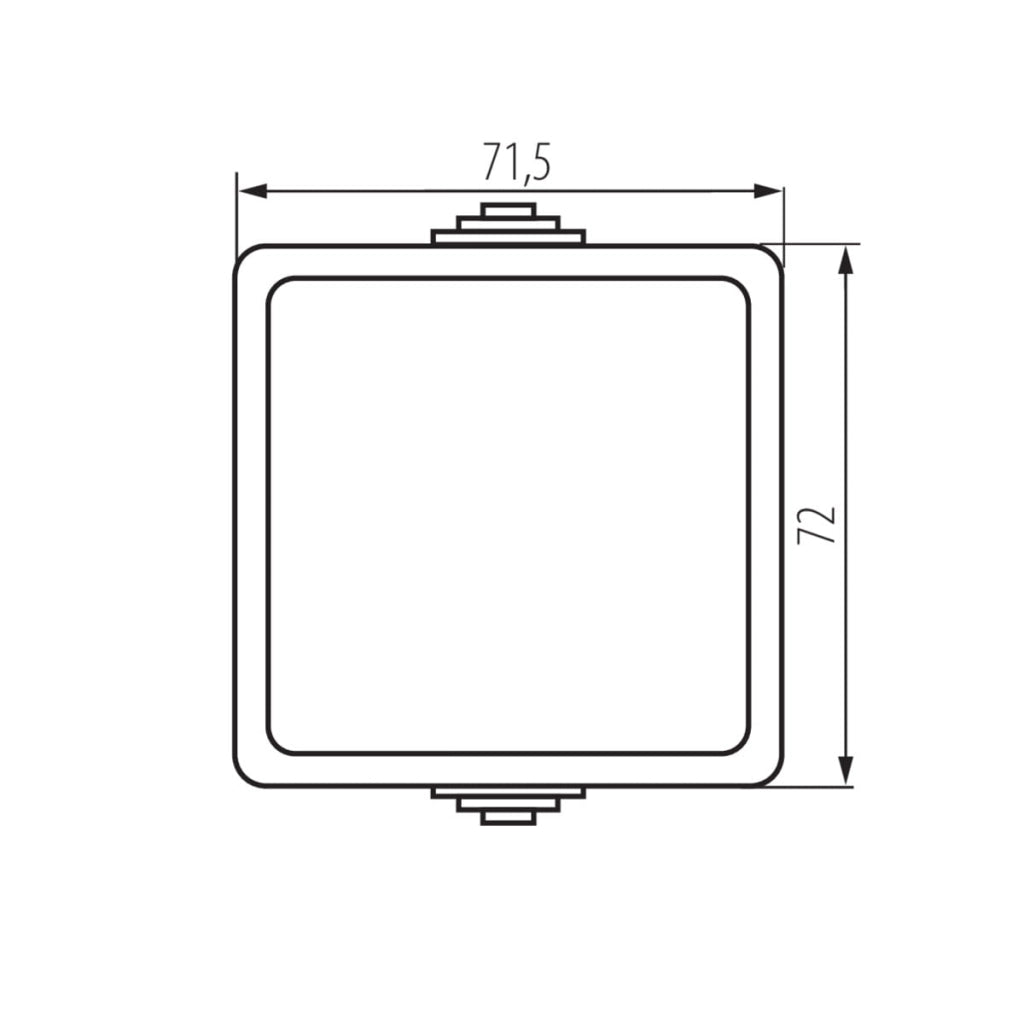 Interruttore deviatore bianco IP54 Kanlux TEKNO 33499