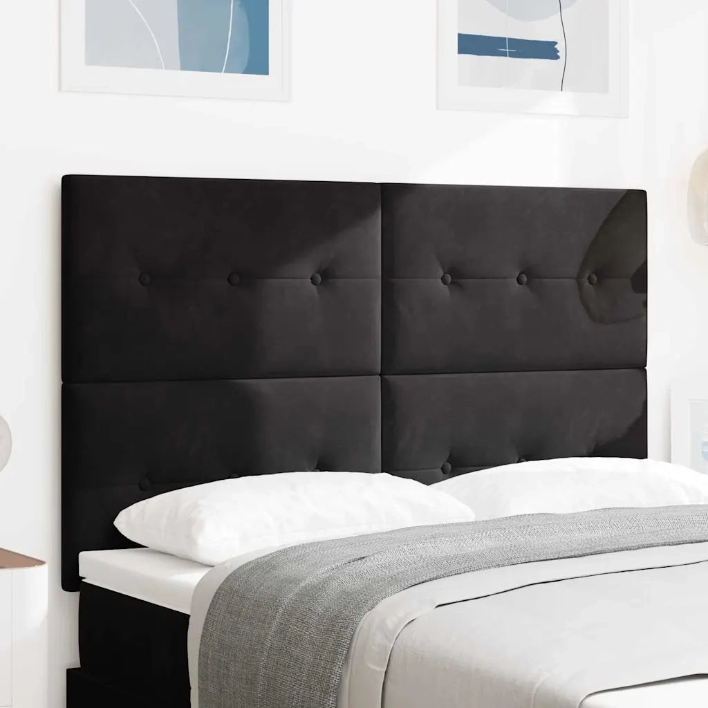 Testiera | Testata Nero 144 cm Velluto