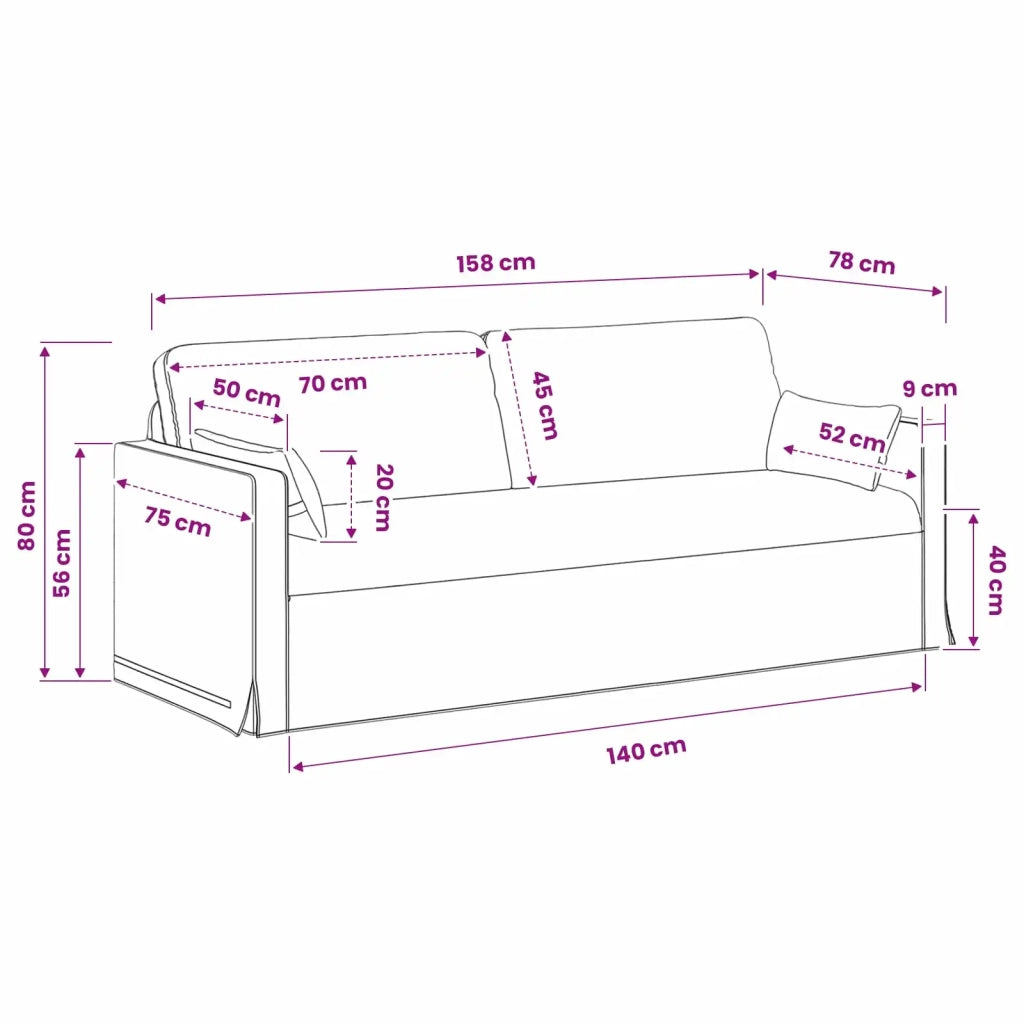 Set di divani 2 pz Grigio chiaro Tessuto 3407537