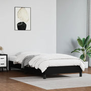 Giroletto-Struttura Letto Nero 90x190 cm in Similpelle 920418