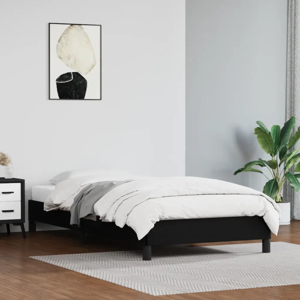 Giroletto-Struttura Letto Nero 90x190 cm in Similpelle 920418