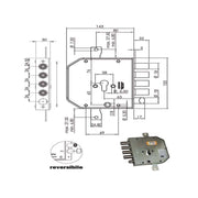 Serratura Sic.Triplice Sx Cil. E63 Ap954 Moia