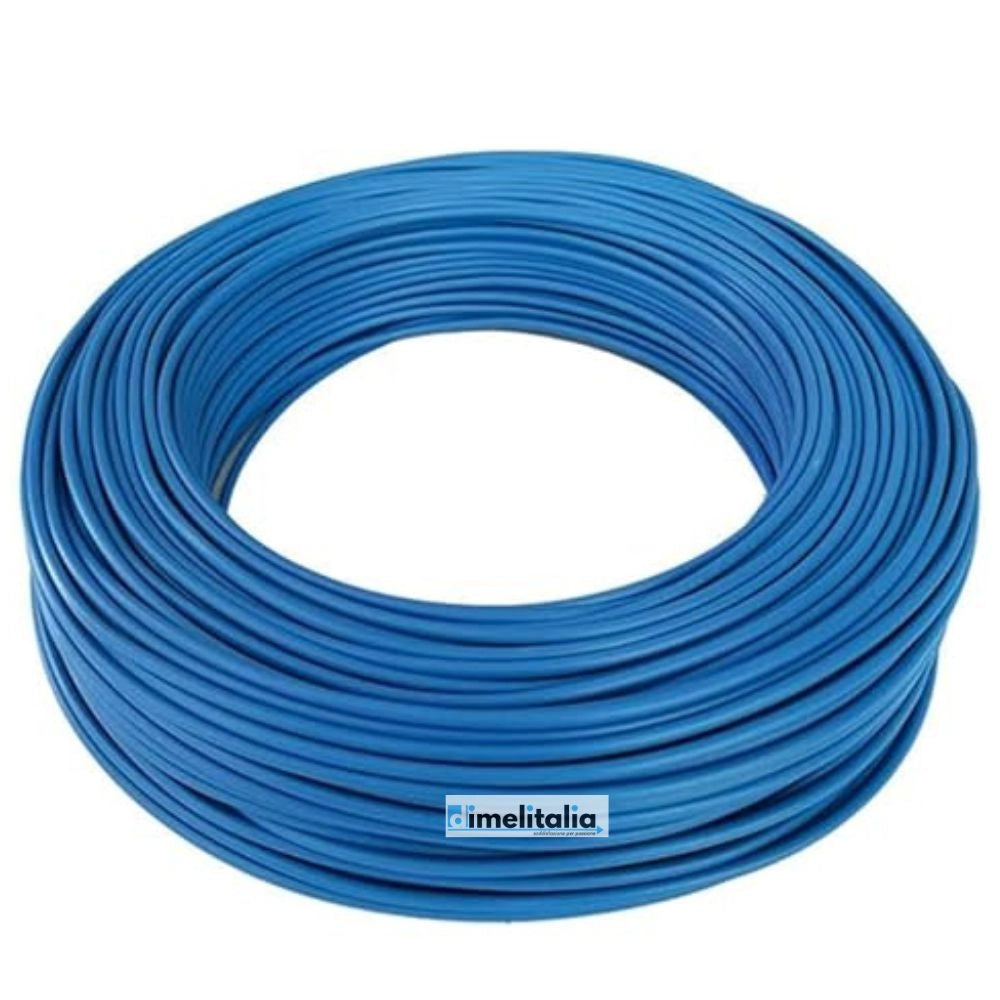 Cavo elettrico cordina unifilare unipolare fs17 rotolo metri 25 *** colore azzurro, sezione conduttore 2,5 mmq, confe...