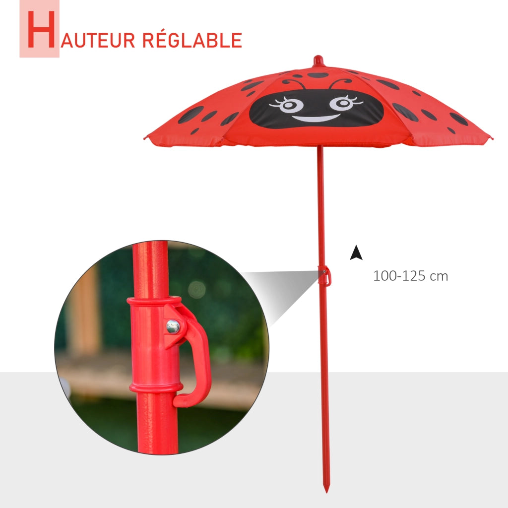 Set Giardino Bambini 4 Pezzi ¨C Minimal ¨C Rosso, Metallo