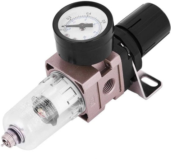 Sistema di Purificazione dell'Aria Superiore - Materiale di Alta Qualità - Regolatore del Filtro - Separatore Olio-Acqua - Imballaggio Riciclabile - Resistente al Calore - Copertura di Osservazione Transparente - Filtro dell'Aria