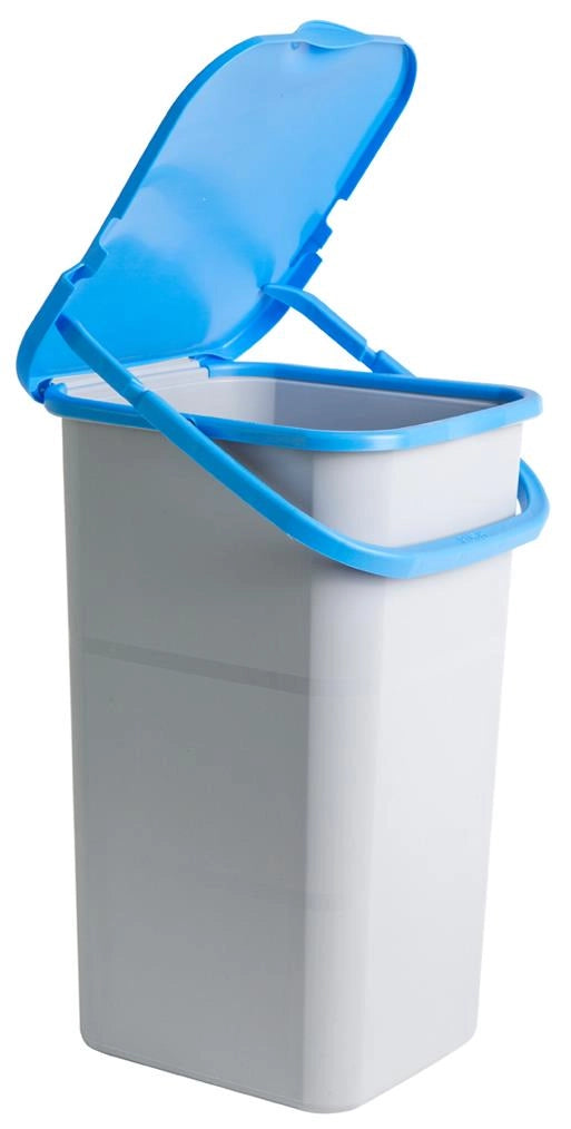 PREMI PLUS PATTUMIERA RACCOLTA DIFFERENZIATA CON MANICO 24LT BLU RICICLO CARTA