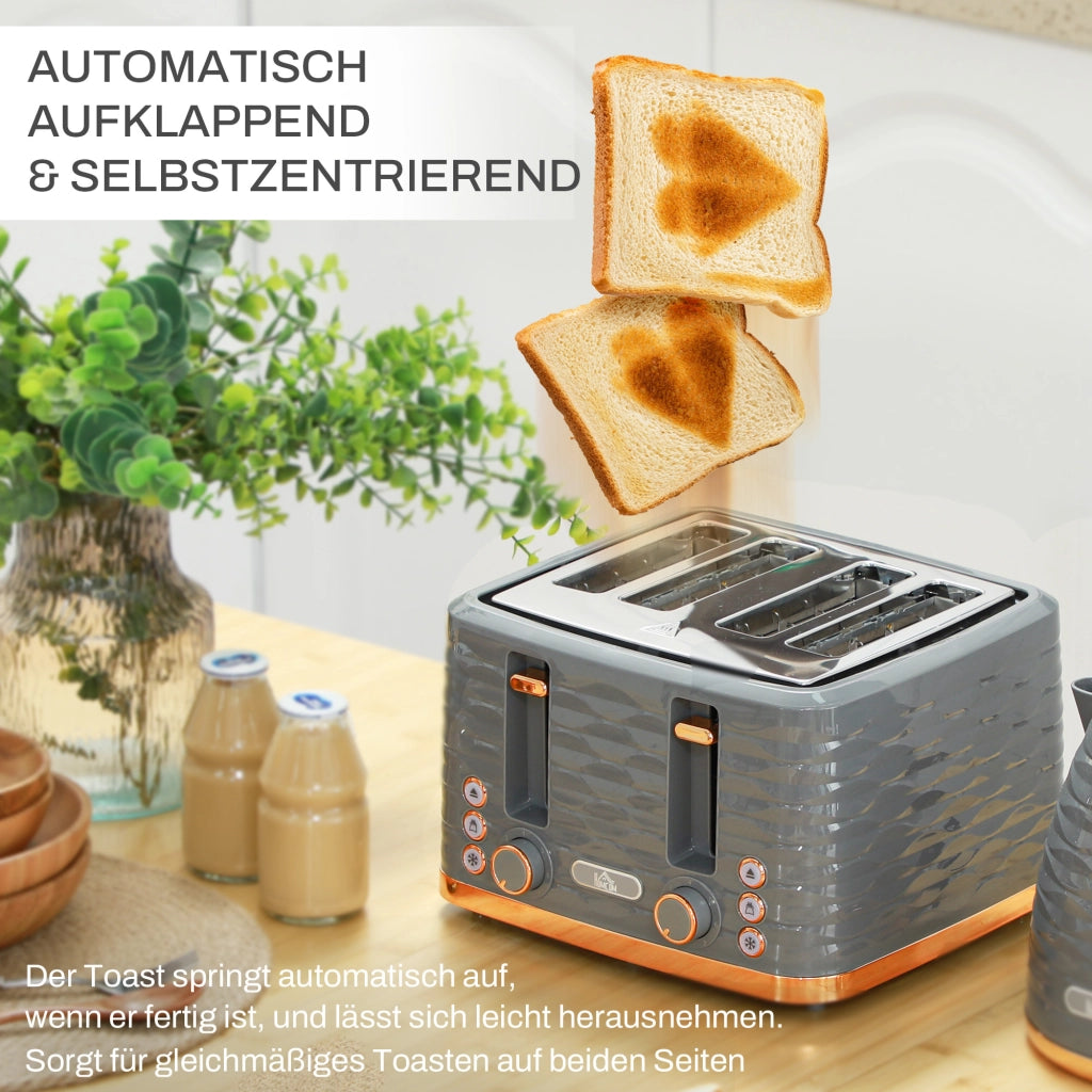 Tostapane e Bollitore 2 in 1 ¨C zephmum ¨C Grigio