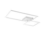 Plafoniera LED con snodo, metallo, bianco, L 63 cm, Padella