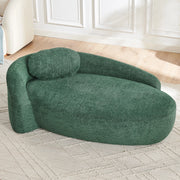 Divano Sofa Morbido Velluto Verde con Cuscini ¨C MINIMAL ¨C Tessuto Teddy