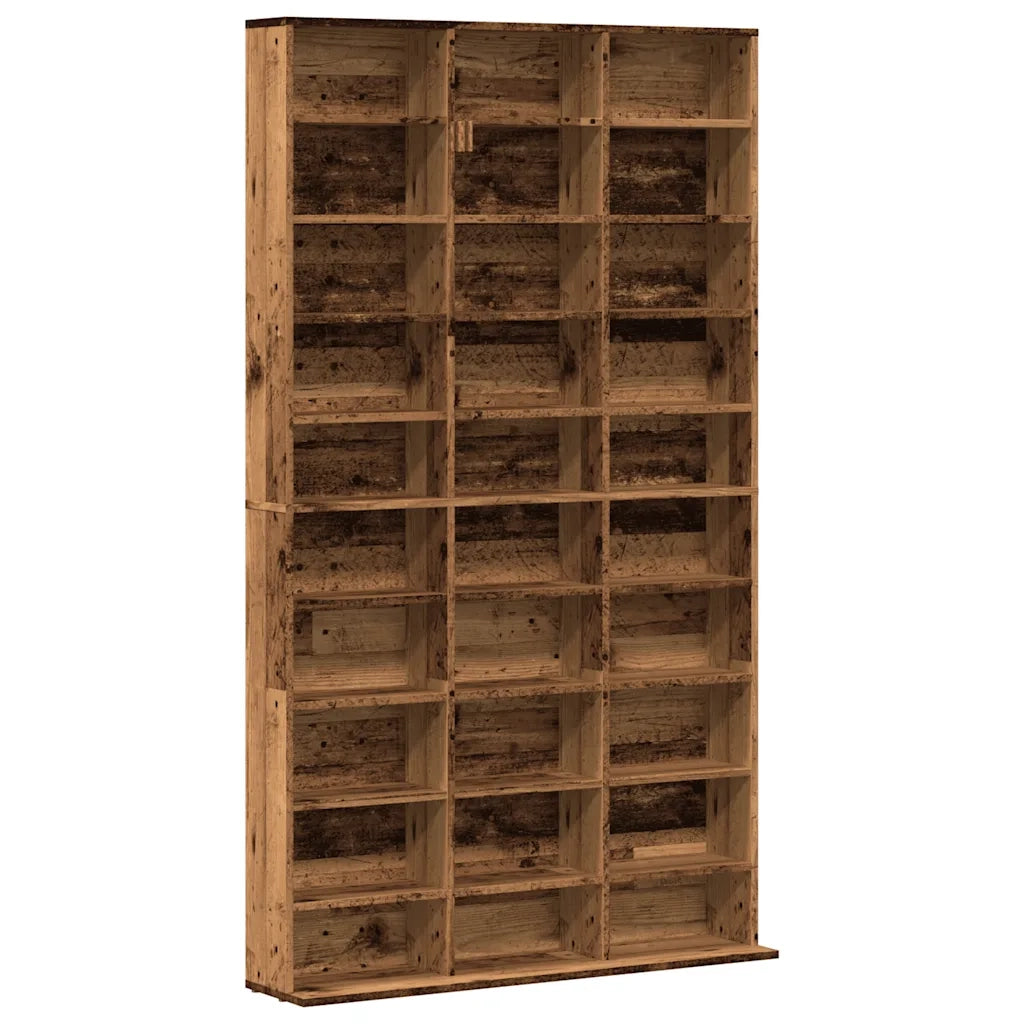 Mobile Porta CD Legno Antico 102x23x177,5 cm Legno Multistrato 855998
