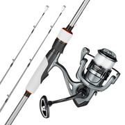 Set Canna da Pesca 2,13 m e Mulinello Spinning 3000 in Carbonio IM6 con Impugnatura EVA Resistente per Acqua Dolce e Salata