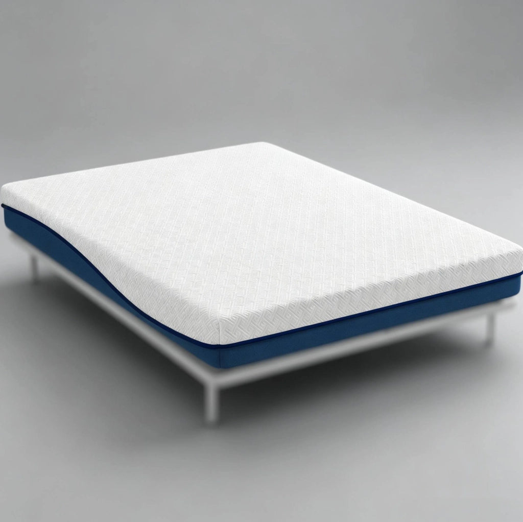 Materasso Memory Foam 140x190 cm con Rivestimento Lavabile e Supporto Medio, Estratto di Tè Verde