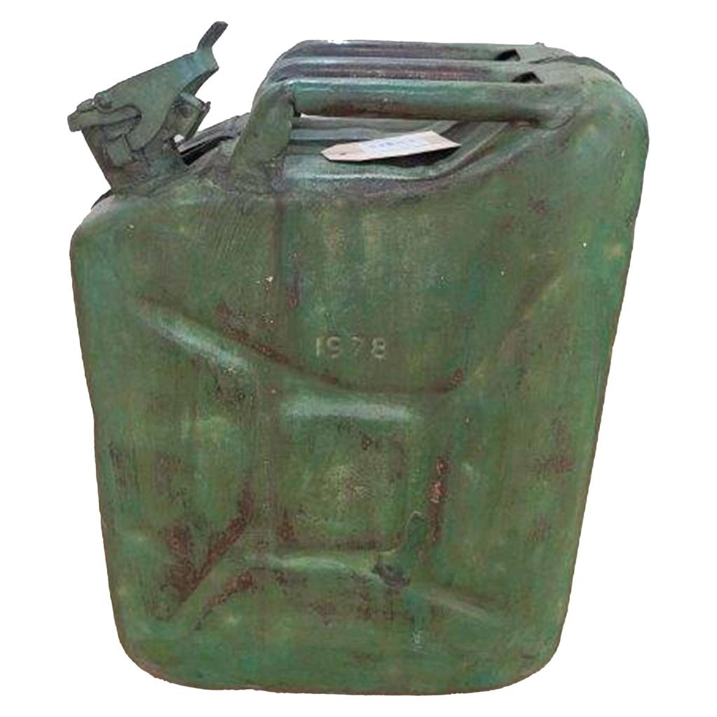 Bidone in metallo con finitura artigianale 33x14x46