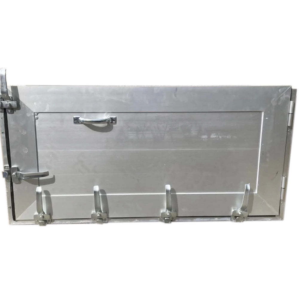Cancello antiallagamento su misura altezza da 40 a 60 cm larghezza da120 a 140 cm colore alluminio