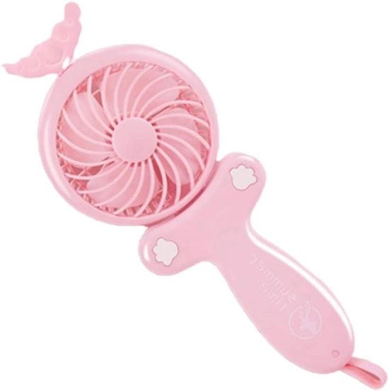 Ventilatore USB mini pieghevole a mano - rosso