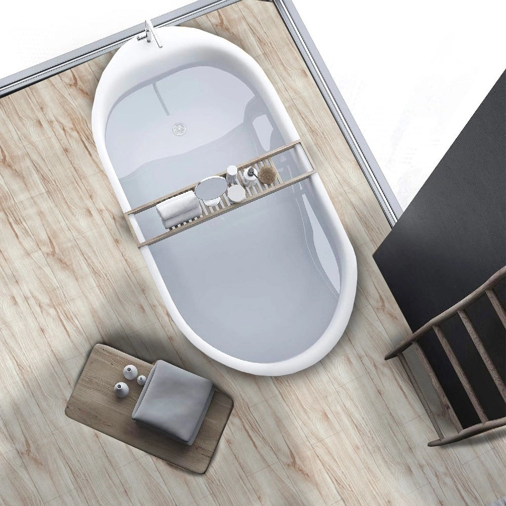 Pavimento PVC 140x350 Cm Rivestimento Rotolo Vinile 30 Misure Design Legno Parquet Venato Dis A