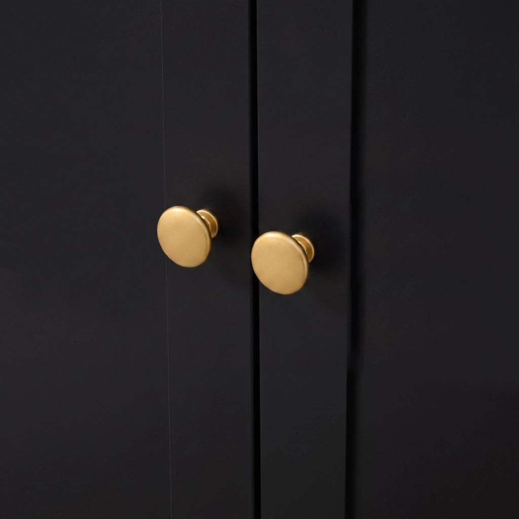 ARMADIO INGRESSO 100x35x180 cm Nero con specchio, appendiabiti e panca