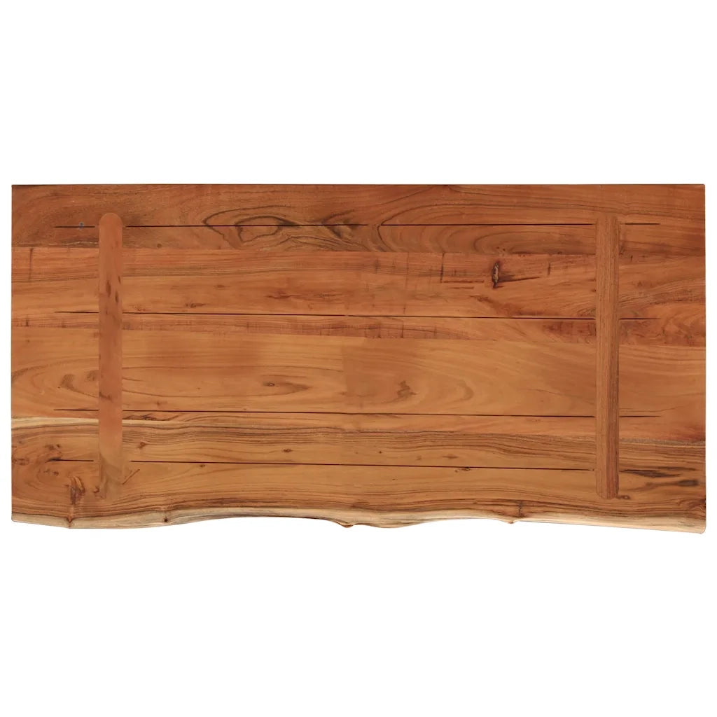 Dessus de table 80x40x3,8 cm rectangulaire bois massif acacia
