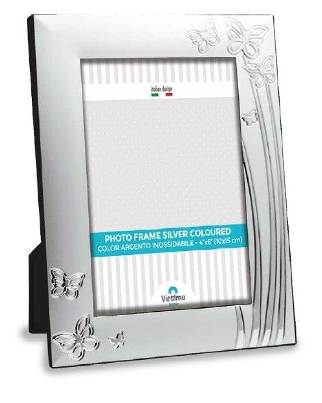 Portafoto da Appoggio Silver Farfalline 15 x 20 cm