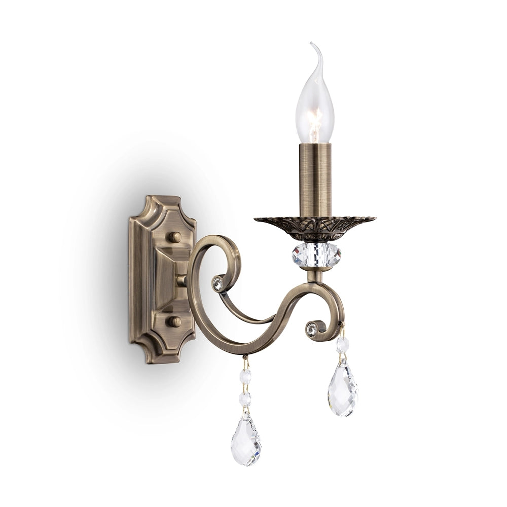 Maytoni Grace applique candeliere ottone cristalli E14