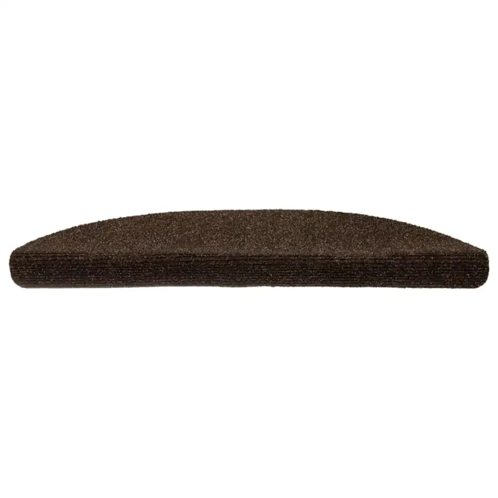 Tappetini per scale autoadesivi 30 pz | Gradini per Scale 56x17x3 cm marrone semicircolari