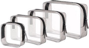 Set di vaschette trasparenti - impermeabili - con 4 pezzi - PVC