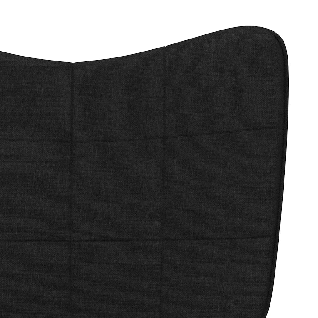 Sedia a Dondolo Nera in Tessuto 328013