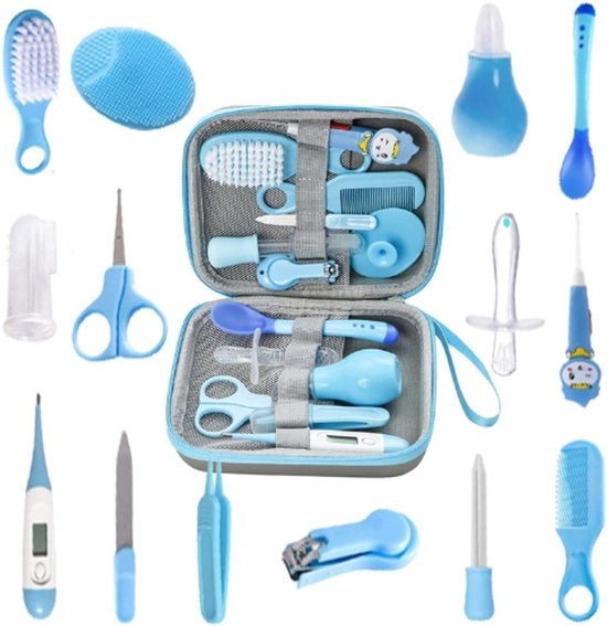 Kit di cura per neonati e bambini 14 pezzi - Kit di cura completo per neonati e bambini - Cura delle unghie e pulizia del naso - Prima attrezzatura per genitori - Ideale per regali di parto